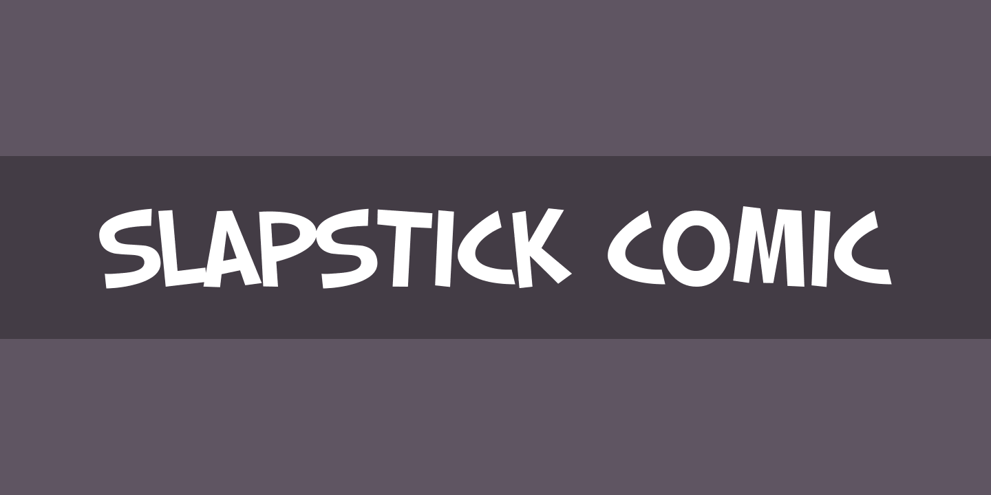 Przykład czcionki Slapstick Comic
